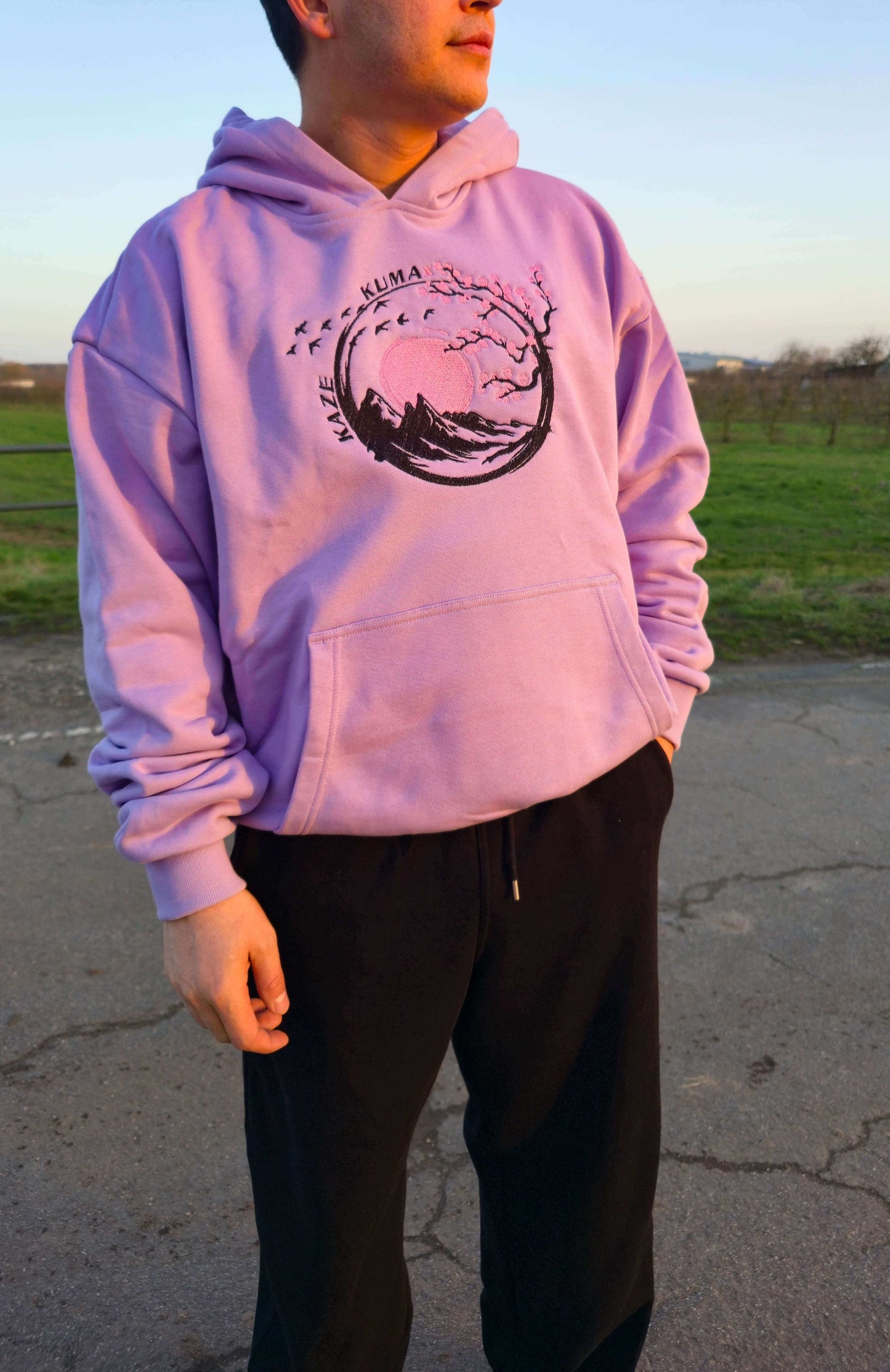 Fuji Berg Oversized Hoodie - Lilac