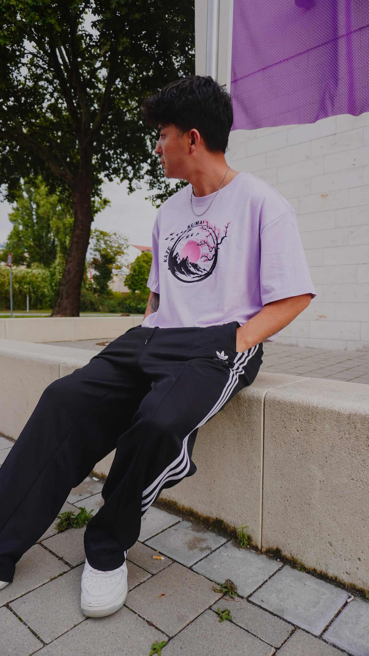 Fuji Berg Oversized T-Shirt - Lilac