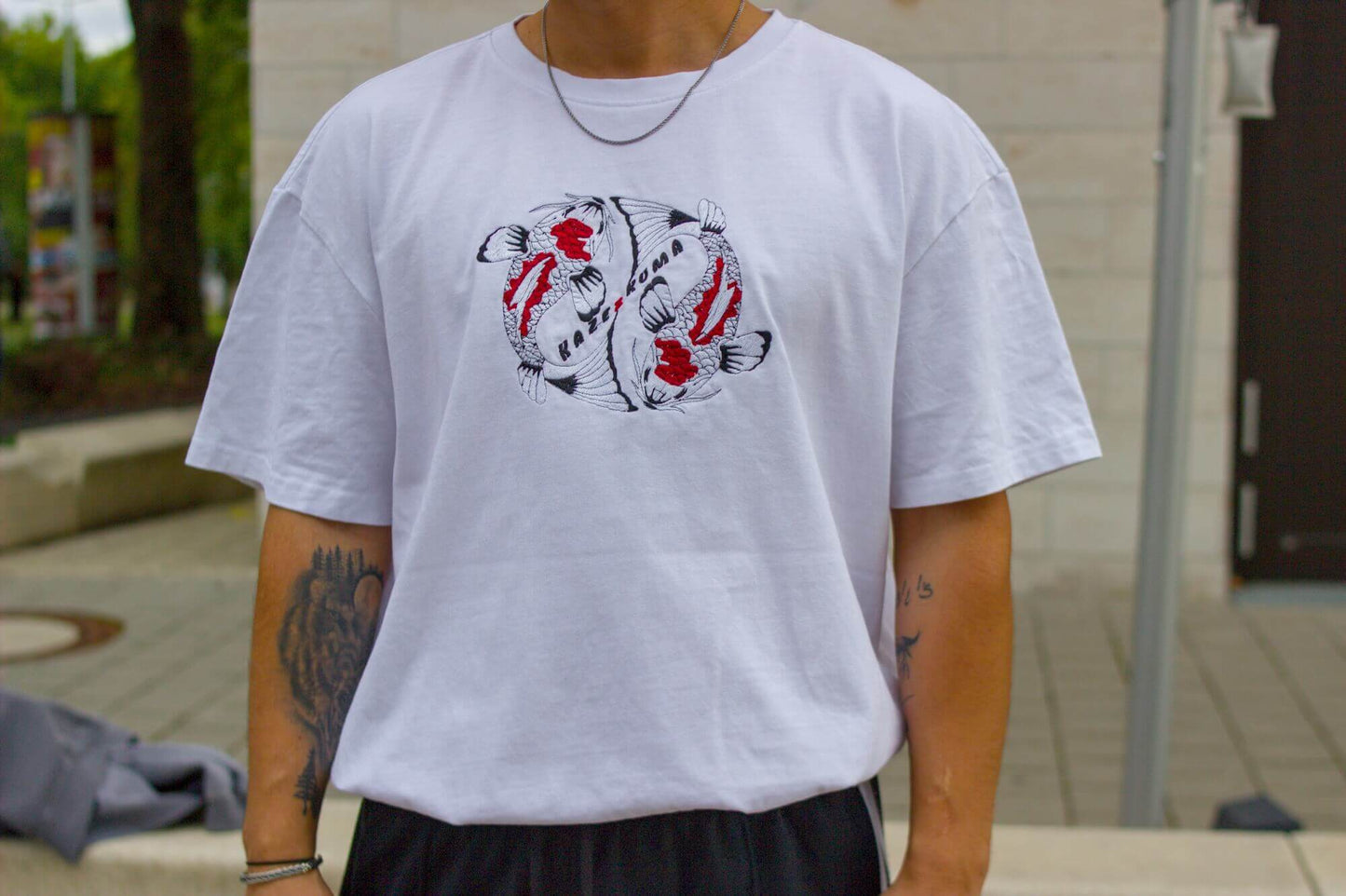 Koi Oversized T-Shirt - White