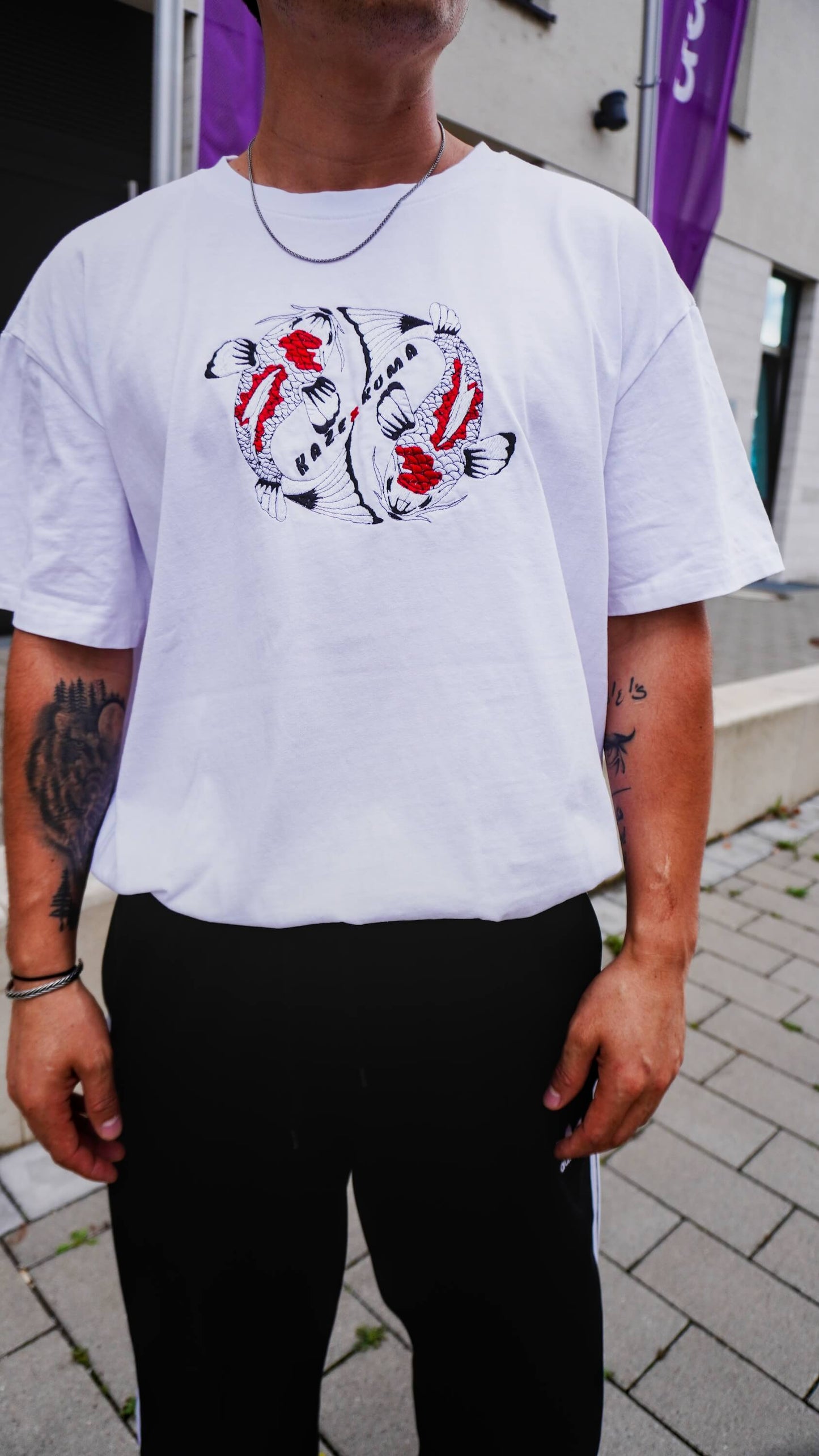 Koi Oversized T-Shirt - White