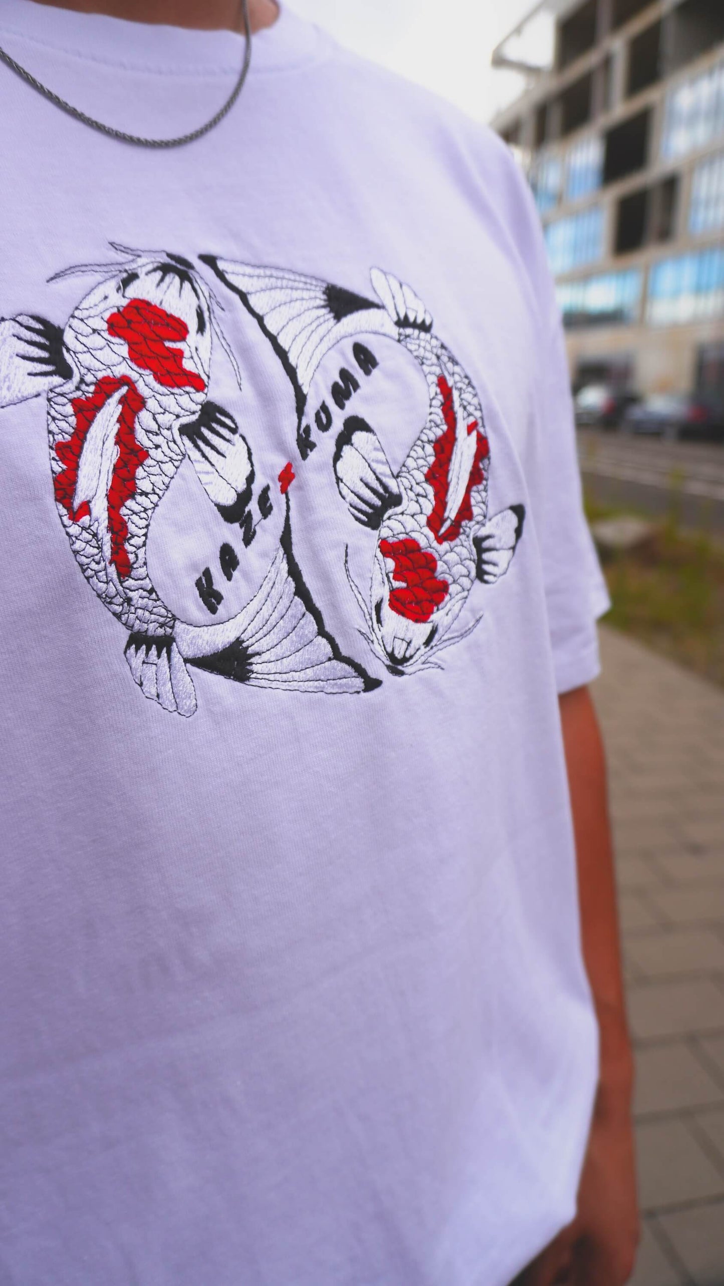 Koi Oversized T-Shirt - White