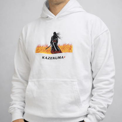 Samurai Oversized Hoodie - White