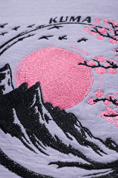 Fuji Berg Oversized Hoodie - Lilac